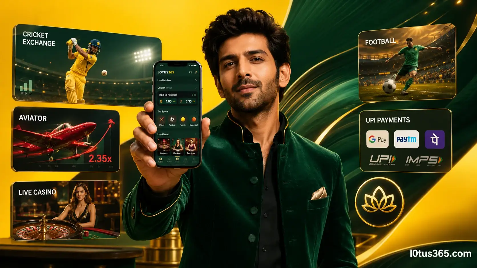 Lotus365 online betting exchange India with cricket betting, Aviator and live casino